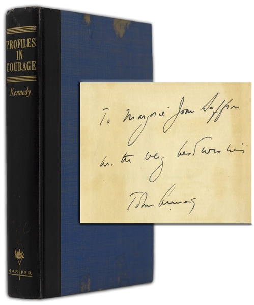 John F. Kennedy Signed ''Profiles in Courage'' -- With University Archives COA